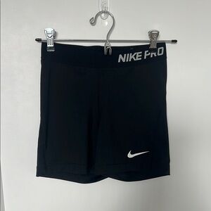 Nike Black Athletic Pro Shorts Fitted Performance